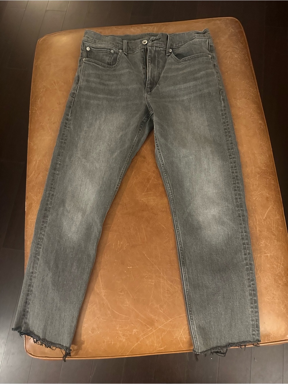 rag & bone Women's Grey Slim Straight Jeans